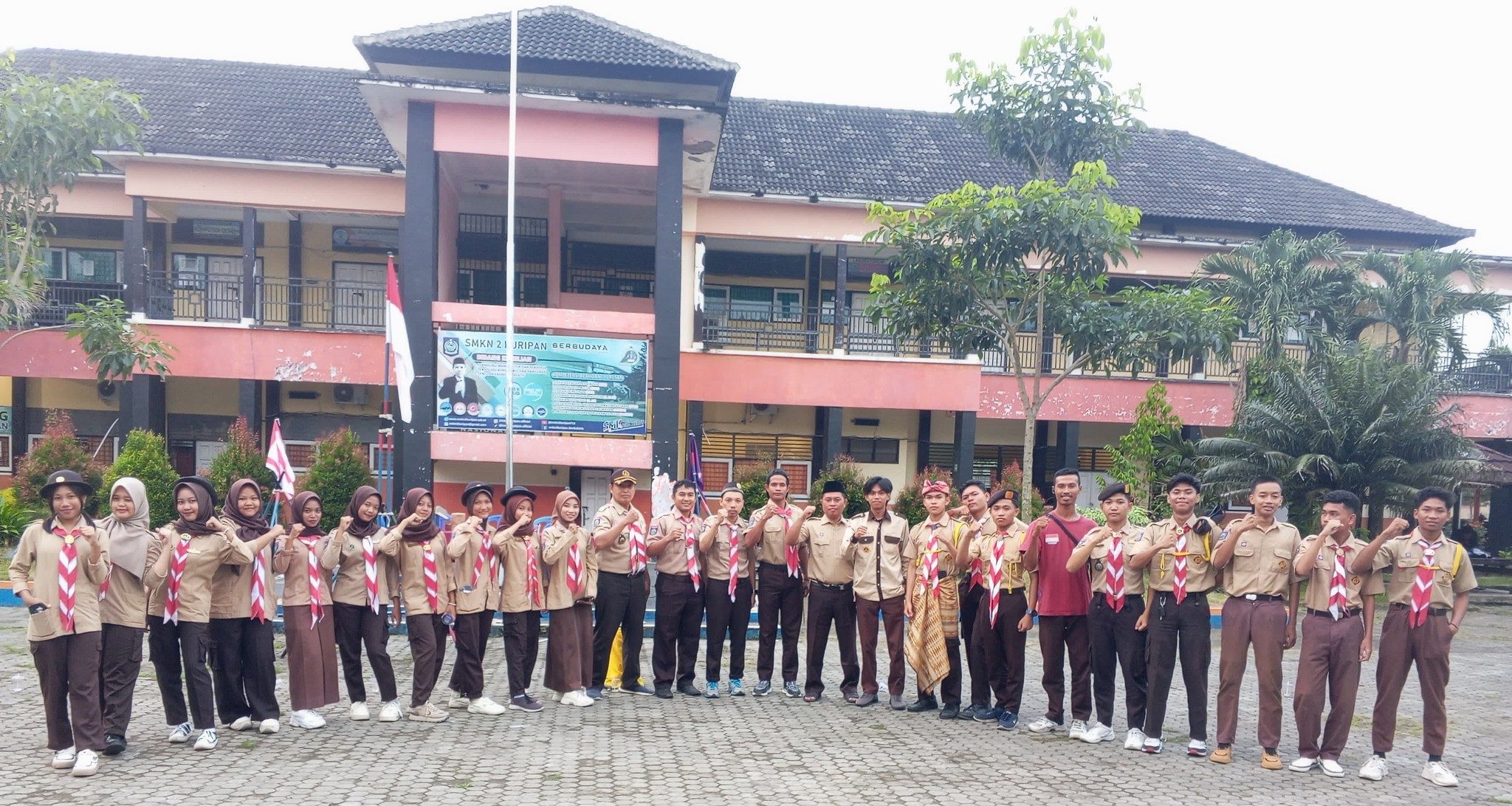 Perkemahan Pelantikan Kenaikan Tingkat Pramuka Calon Penegak Bantara Gerakan Pramuka SMKN 2 Kuripan